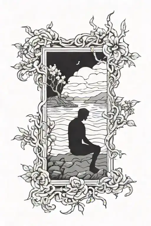 Loneliness tattoo design idea