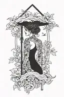 Loneliness tattoo design idea