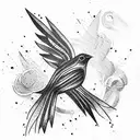 Bird tattoo design idea
