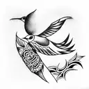 Bird tattoo design idea