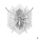 Mantis religiosas con 4 elementos  tattoo design idea