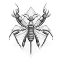 Mantis religiosas con 4 elementos  tattoo design idea