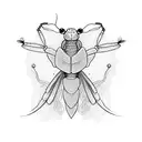 Mantis religiosas con 4 elementos  tattoo design idea