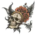 Time heals what reason cannot  tattoo design idea