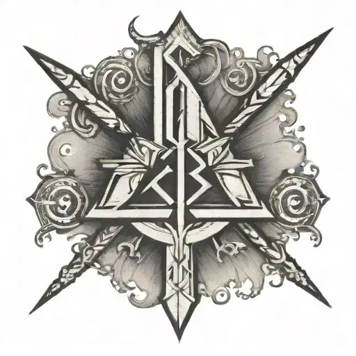 chi rho tattoo design idea