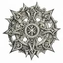 chi rho tattoo design idea