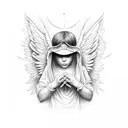 angels see no evil hear no evil speak no evil tattoo design idea