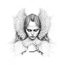 angels see no evil hear no evil speak no evil tattoo design idea