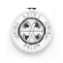 romanian cross stitch pattern that is on the left and then it gets mushy in the middle and morphs into a celtic pattern  tattoo design idea