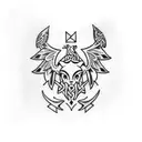 traditional romanian pattern that morphs into welsh celtic pattern tattoo design idea
