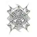 irish cross tattoo design idea