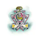 irish cross tattoo design idea