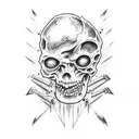 evil dead tattoo design idea