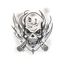 ash evil dead tattoo design idea