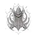 kaiju tattoo design idea