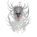 kaiju tattoo design idea