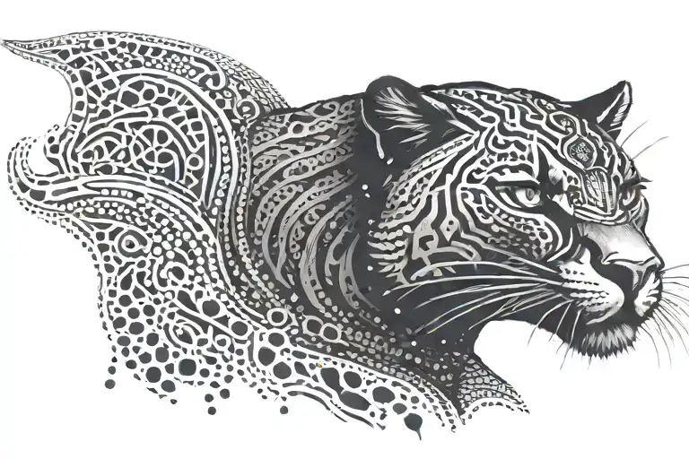 Black Panther tattoo design idea