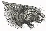Black Panther tattoo design idea