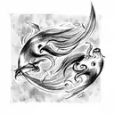 taurus and pisces tattoo design idea