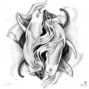taurus and pisces tattoo design idea