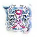 taurus and pisces tattoo design idea