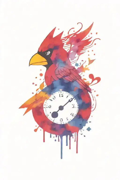 St. Louis cardinals logo & music notes & computer code flowing & Batman & Ram  tattoo design idea