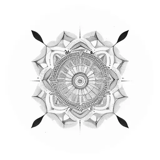 numbers 1971, 1974, 2000, 2004, 2010 that create a circle tattoo design idea