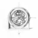 circle with numbers 1971, 1974, 2000, 2004, 2010  tattoo design idea