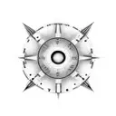 circle with numbers 1971, 1974, 2000, 2004, 2010  tattoo design idea