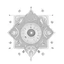 numbers 1971, 1974, 2000, 2004, 2010 creating a circle tattoo design idea