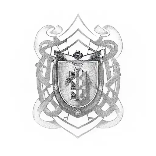 Portuguese crest tattoo design idea