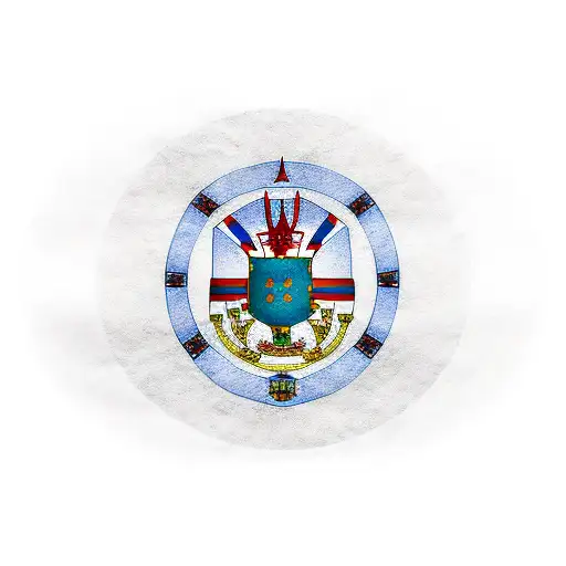 Portuguese flag crest tattoo design idea