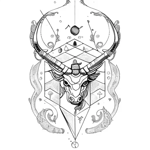 Sagittarius Aries Leo fire tattoo design idea