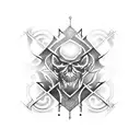 scroll with words tattoo design idea