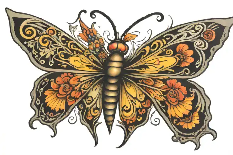 large butterfly tattoo tattoo design idea
