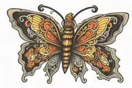 large butterfly tattoo tattoo design idea