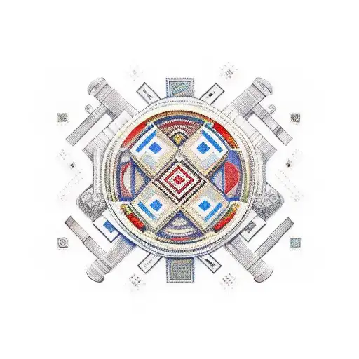 Combine elements of vyshyvanka designs with a modern twist to create a unique and intricate tattoo inspired by Ukrainian culture tattoo design idea