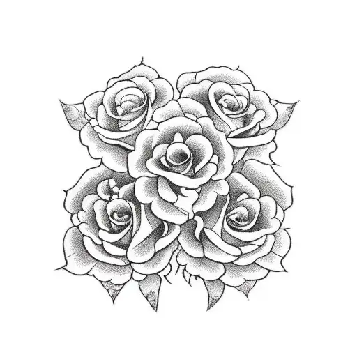 Freedom with Roses tattoo design idea