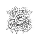 Freedom with Roses tattoo design idea