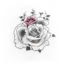 Freedom with Roses tattoo design idea