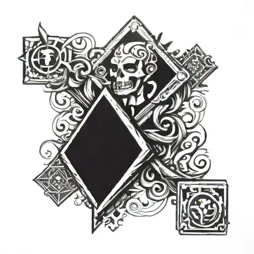 board game brick tattoo design idea