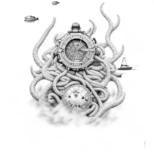 nautical, "the sea is rising", 31 tattoo design idea