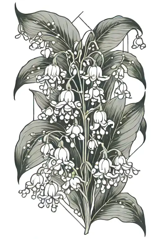 Lily of the Valley  tattoo design idea