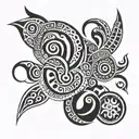 maori tribal tattoo design idea