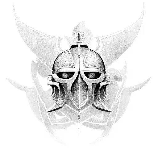 crusader angle  tattoo design idea