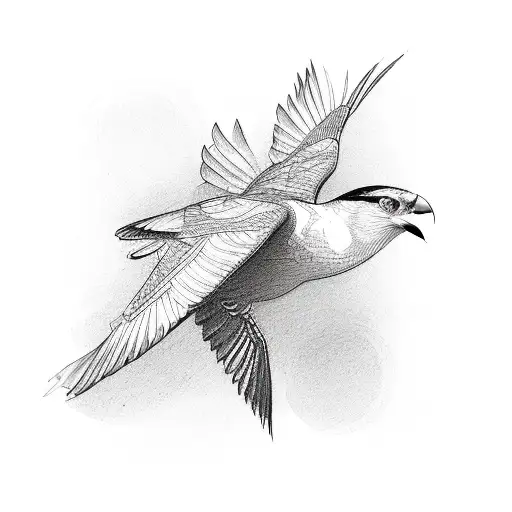 a Bird flying out of an Open Cage  tattoo design idea