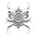 tractor tattoo design idea