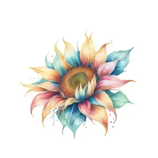 Sunflower  tattoo design idea