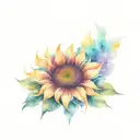 Sunflower  tattoo design idea