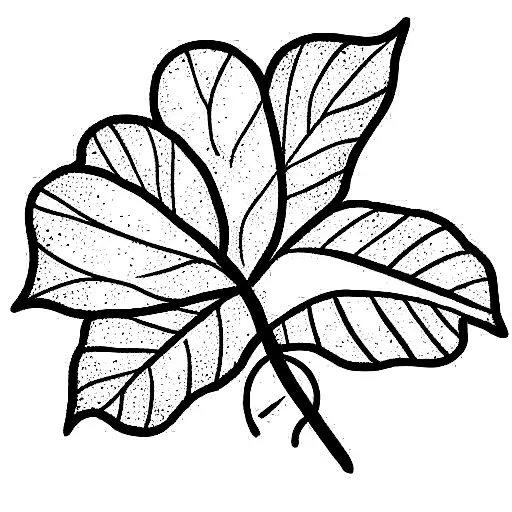 Plant or flower with some leaves falling off to represent the saying: everything happens for a reason tattoo design idea
